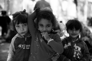 Syrian refugee children at a camp in Serbia. - Kira Horvath Photography